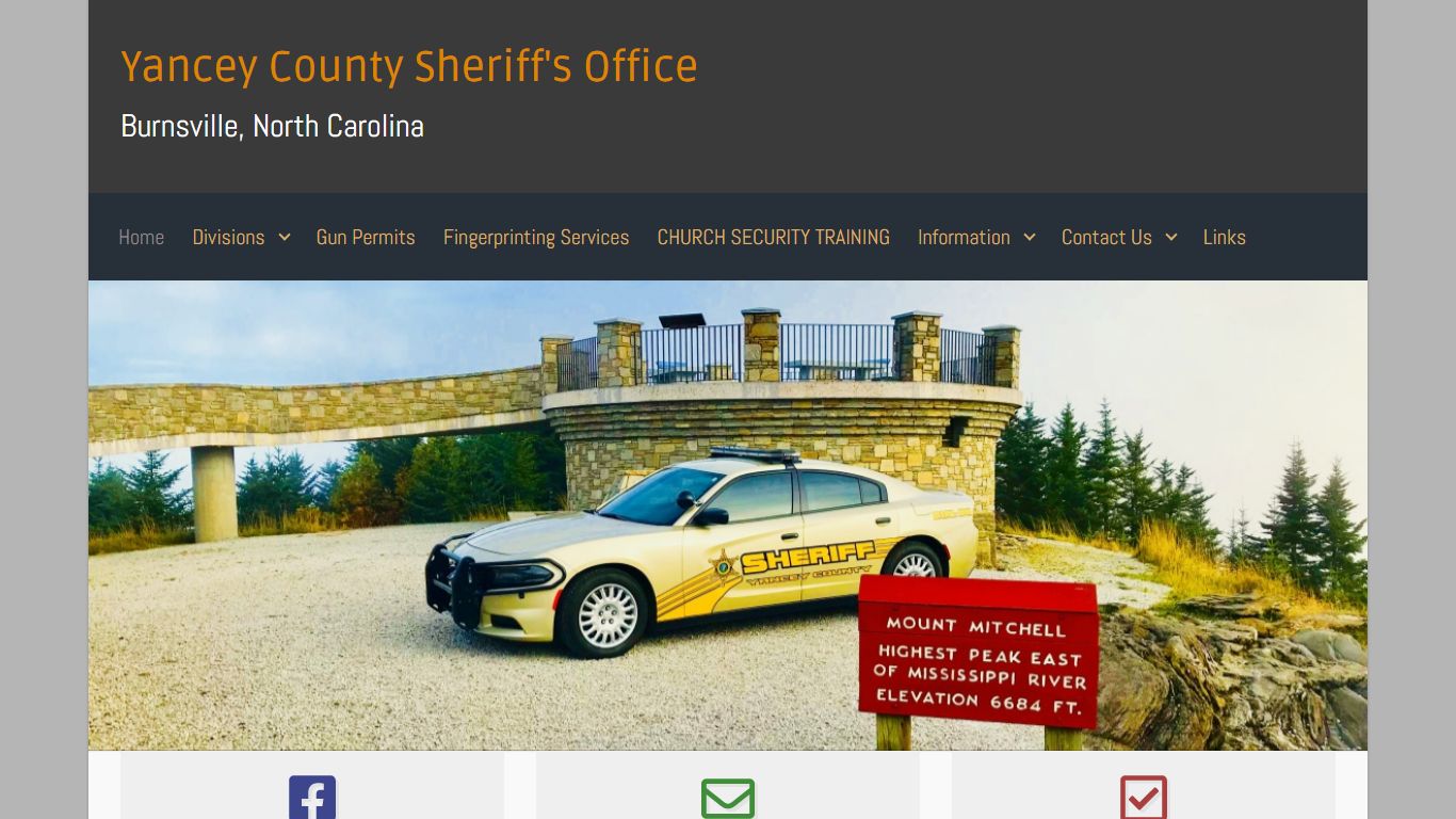 Yancey County Sheriff's Office – Burnsville, North Carolina